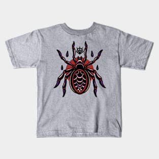 spider oldschool tattoo Kids T-Shirt